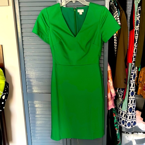 Green office suit dress J.Crew 00 - Picture 1 of 2